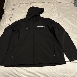 Brand New Black Hooded Jacket